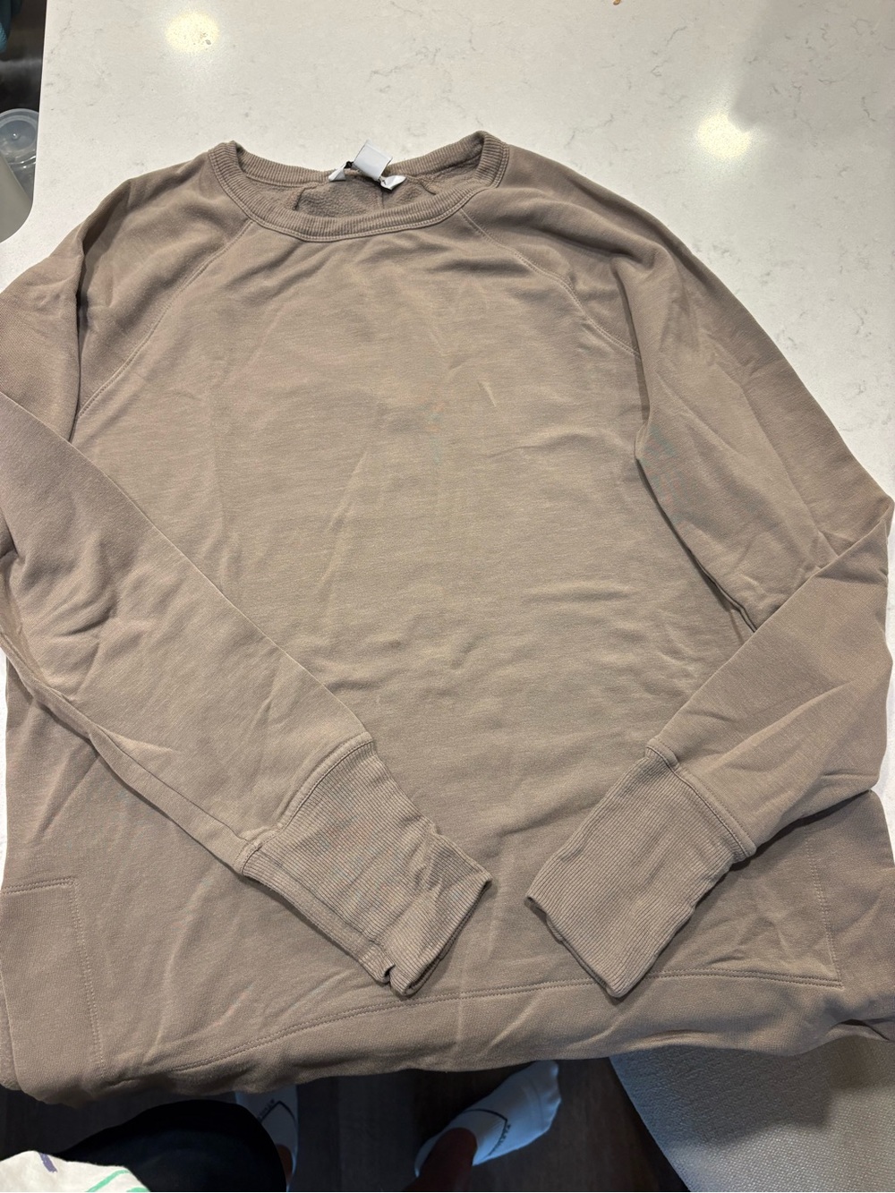 Athleta Women’s Crewneck Sweatshirt in Taupe
